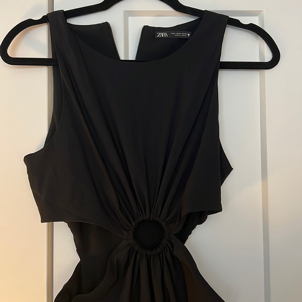 Zara cut out black dress